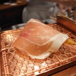 串かつ あーぼん - 生ハム&下にチーズの串かつ♡