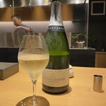 銀座 焼 新潟屋 - 乾杯シャンパーニュ