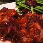 炭火焼肉 あもん - トロてっちゃん(タレ)：タレでも旨い！