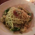 釜揚げしらすと小エビのペペロンチーノ