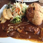 ルナ カフェ - 今日のランチ。パンシチューの美味しい店です。ルナカフェさん。店員さんもとても感じが良いです。