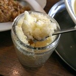 麺や マルショウ - 鶏白湯・塩-ニンニク投下(2014/4)