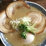 麺や マルショウ - 鶏白湯・塩-味玉チャーシュー増し(2014/4)