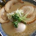 麺や マルショウ - 鶏白湯・塩-味玉チャーシュー増し(2014/4)