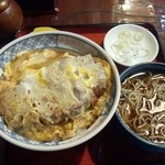 一茶庵 - カツ丼（ミニそば）