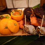 魚菜 由良 - 八寸　ズームアップ