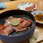 冷泉町 いとちん - 金目鯛酒蒸し