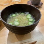 冷泉町 いとちん - おくらの味噌汁