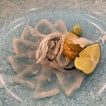 蕎麦割烹  倉田 - 下関産トラフグ、礼文島産  馬糞海胆