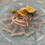 蕎麦割烹  倉田 - 下関産トラフグ、礼文島産  馬糞海胆