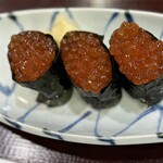 味亭花の家 - 前回の手作りイクラ軍艦