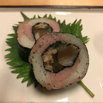 蕎亭 大黒屋 - 別日の紅白蕎麦寿司(特注)