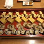 蕎亭 大黒屋 - 数年前に提供して頂いた蕎麦寿司と鰻巻き