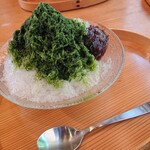 とらや工房 - かき氷（抹茶蜜）、1,200円。