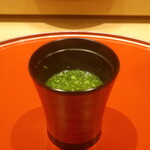 鮨 しみづ - 高等葱の味噌汁