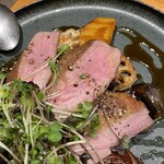 trattoria l'mante izumi - メインは、岐阜産のポークにしました。