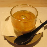 鯛良 - 小柱の茶碗蒸し　梅のあん
