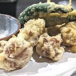 肴屋 魚まる - 白子の天麩羅