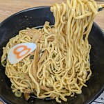 8番らーめん - 唐麺・混ぜ後。