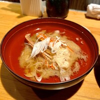 日本橋茅場町 寿司 鮮極 - カニ汁も美味い！