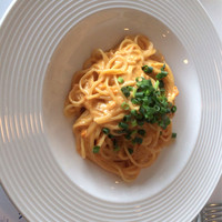 リストランテAO 逗子マリーナ - ウニのパスタは、単なるソースではなく、ウニがとても主張していていました。