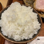 とんかつ けい太 - 華越前の新米(//∇//)