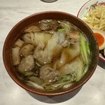 Ramen KURUMU - 肉ワンタンつけそば＋味玉