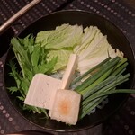 瀬里奈 - しゃぶしゃぶの野菜・その1です。