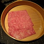 瀬里奈 - 鹿児島県産のA5黒毛和牛リブロースのしゃぶしゃぶ肉・その6です。