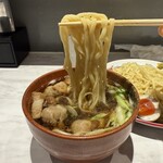 Ramen KURUMU - 肉ワンタンつけそば＋味玉