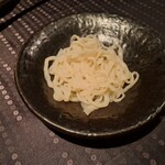 瀬里奈 - スープで調理する前の群馬県産・水沢うどんです。