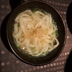 瀬里奈 - しゃぶしゃぶのスープで調理した水沢うどんです。