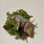 MOON TERRASSE (SHONAI HOTEL SUIDEN TERRASSE) - 庄内産インゲンとタコのエスニックマリネ