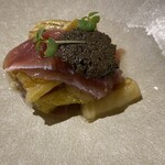 MOON TERRASSE (SHONAI HOTEL SUIDEN TERRASSE) - 庄内産本マグロと焼き茄子のミルフィーユタブナードソース