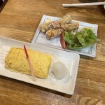 居酒屋ちょうちん - だし巻き卵　ちくわ明太子揚げ