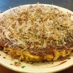 さくら - 「お好み焼きセット」の　大きなお好み焼き