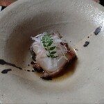 旅館　平利 - タコと影に茄子がいます。これもおいしい。