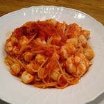 レガロ - 海老と小柱と赤唐辛子のトマトソース
