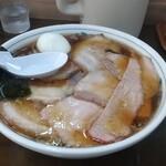 とらや分店 村田や - 焼豚メン大盛＋半熟煮玉子