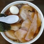 とらや分店 村田や - 焼豚メン大盛＋半熟煮玉子(^-^)/