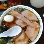とらや分店 村田や - 焼豚メン大盛＋半熟煮玉子＼(^o^)／