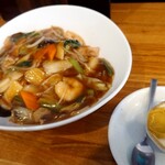 広東家庭料理おかむら - 外せない五目あんかけ焼きそば