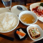 広東家庭料理おかむら - ライスセットも美味しい