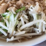 ラーメン 六太 - 『豚☆太ラーメン(小盛り)+味玉＆ニンニク』の野菜