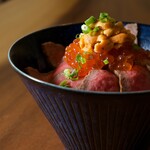 和牛たたき丼〜うにいくらのせ〜