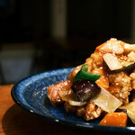 鱈 or 揚げ鶏の黒酢あんかけ定食