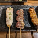 炭火やき 鶏煌 - お任せ残り3本。5本で620円と破格。