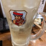 炭火やき 鶏煌 - メガハイボールだって580円で筋トレできるサイズ。