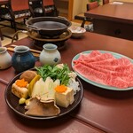 人形町今半 - すき焼きのお肉とお野菜等