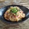 プレストンカフェ - 海老ときのこのバター醤油パスタ 1,280円 ♪